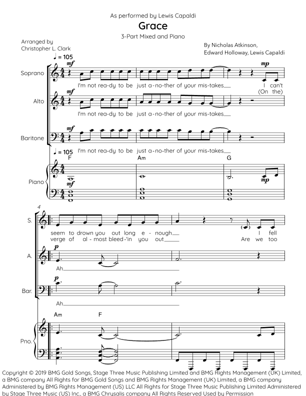 Grace (arr. Christopher L Clark)