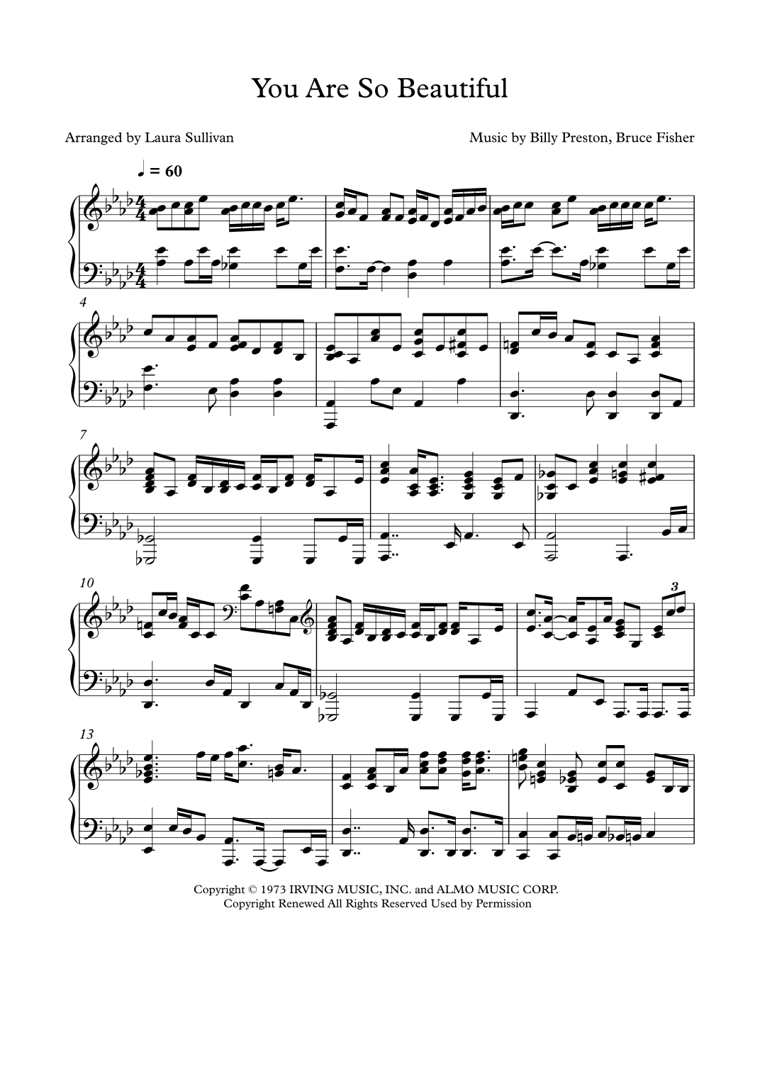 You Are So Beautiful (arr. Laura Sullivan)