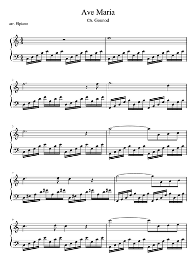 Ave Maria (arr. Elpiano)