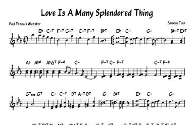 Love Is A Many Splendored Thing (arr. John Fries)