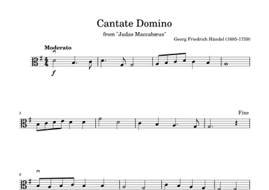 Cantate Domino in G (arr. Diego Marques)