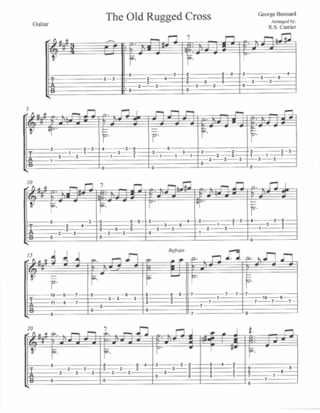 "The Old Rugged Cross" (arr. R.S. Carrier)