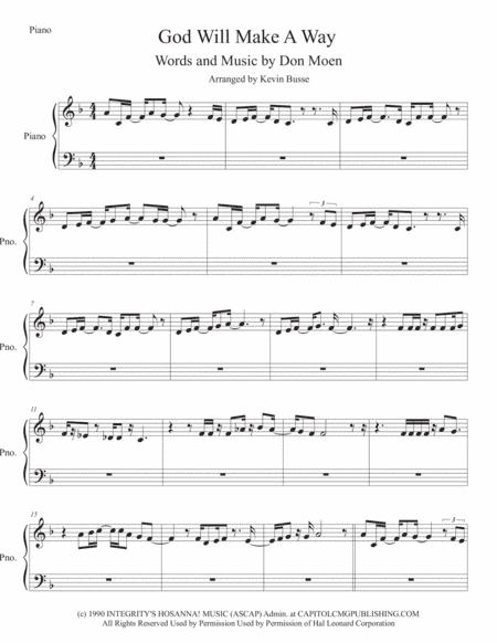 God Will Make A Way (arr. Kevin Busse)