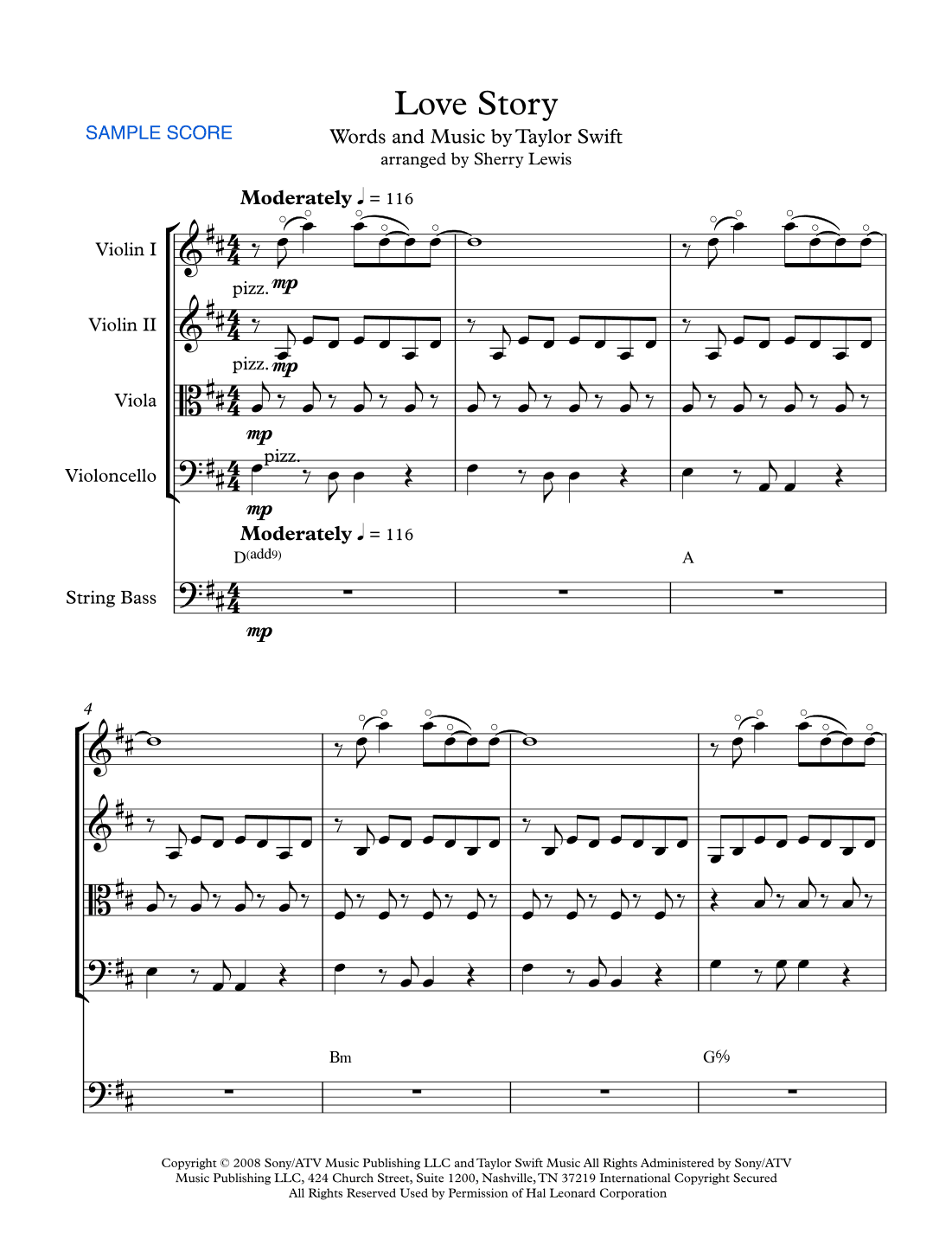 Love Story (arr. Sherry Lewis)