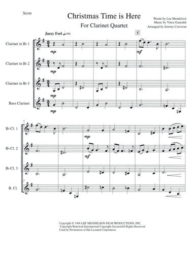 Christmas Time Is Here (arr. Jeremy Corcoran)