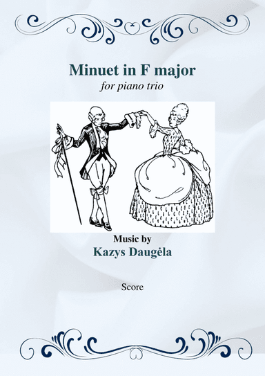 Minuet in F major for Piano Trio