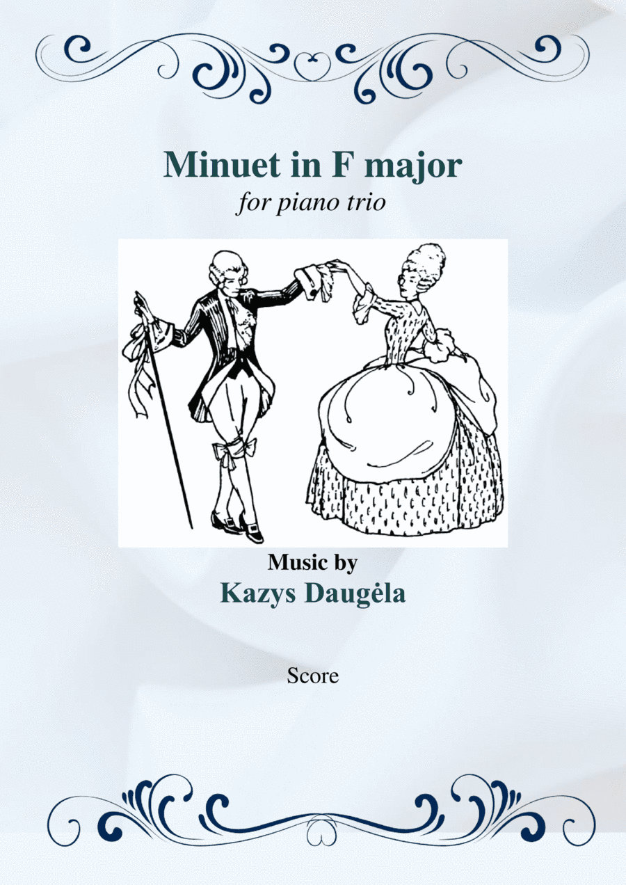Minuet in F major for Piano Trio
