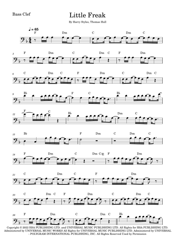 Little Freak (arr. Fabio Eduardo de Oliveira)