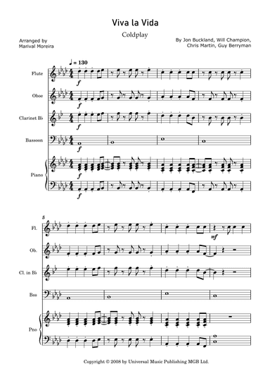 Viva La Vida (arr. Marival Moreira)