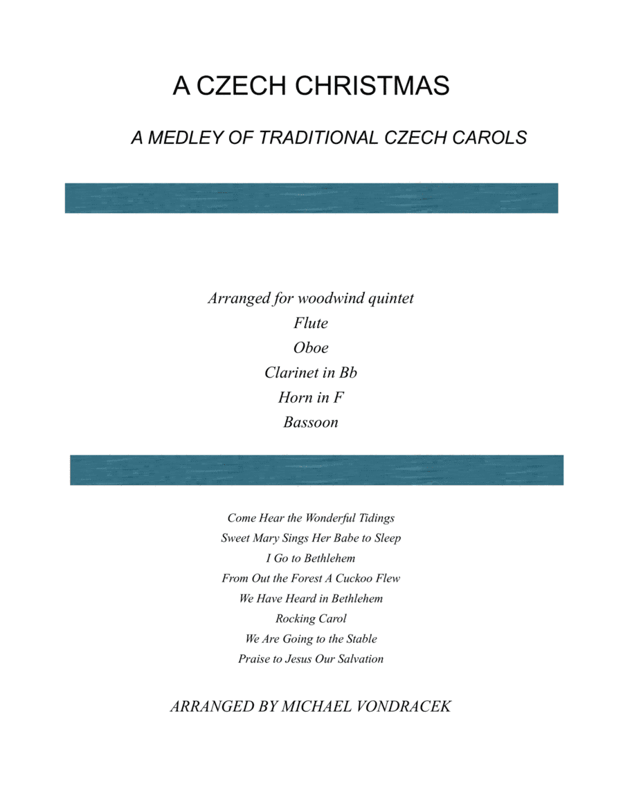 A CZECH CHRISTMAS (arr. Michael Vondracek)