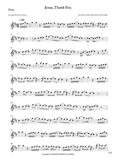 Jesus, Thank You (arr. Josiel Oliveira)