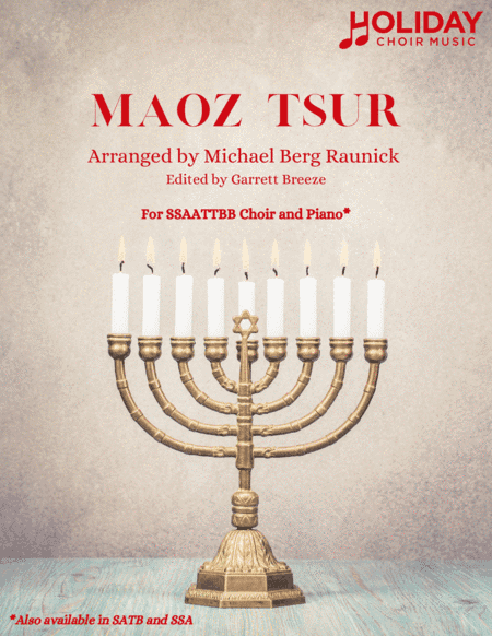 Maoz Tsur (SSAATTBB) (arr. Michael Berg Raunick, Garrett Breeze)