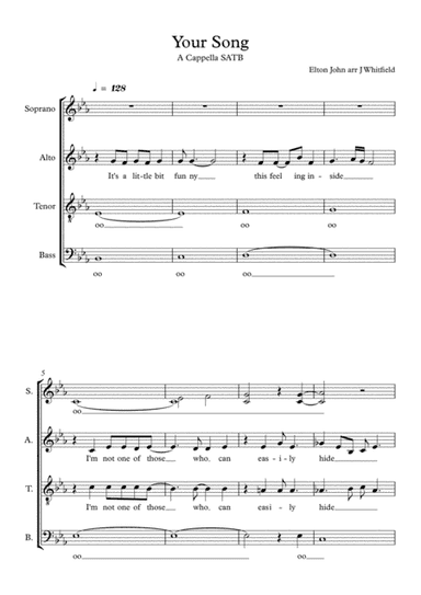 Your Song (arr. Jennifer Whitfield)