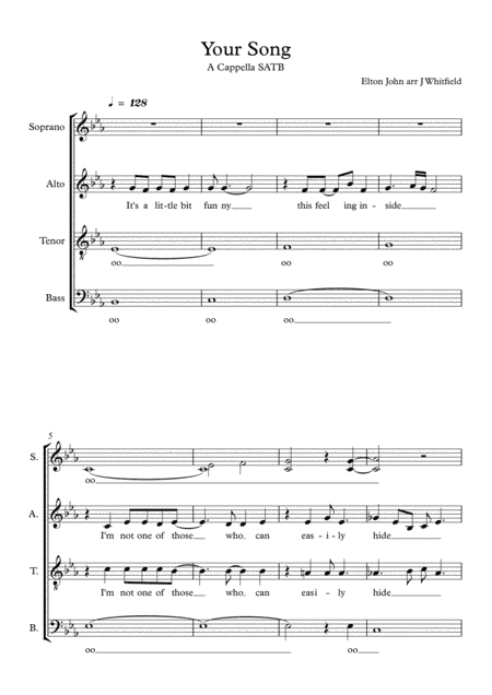 Your Song (arr. Jennifer Whitfield)