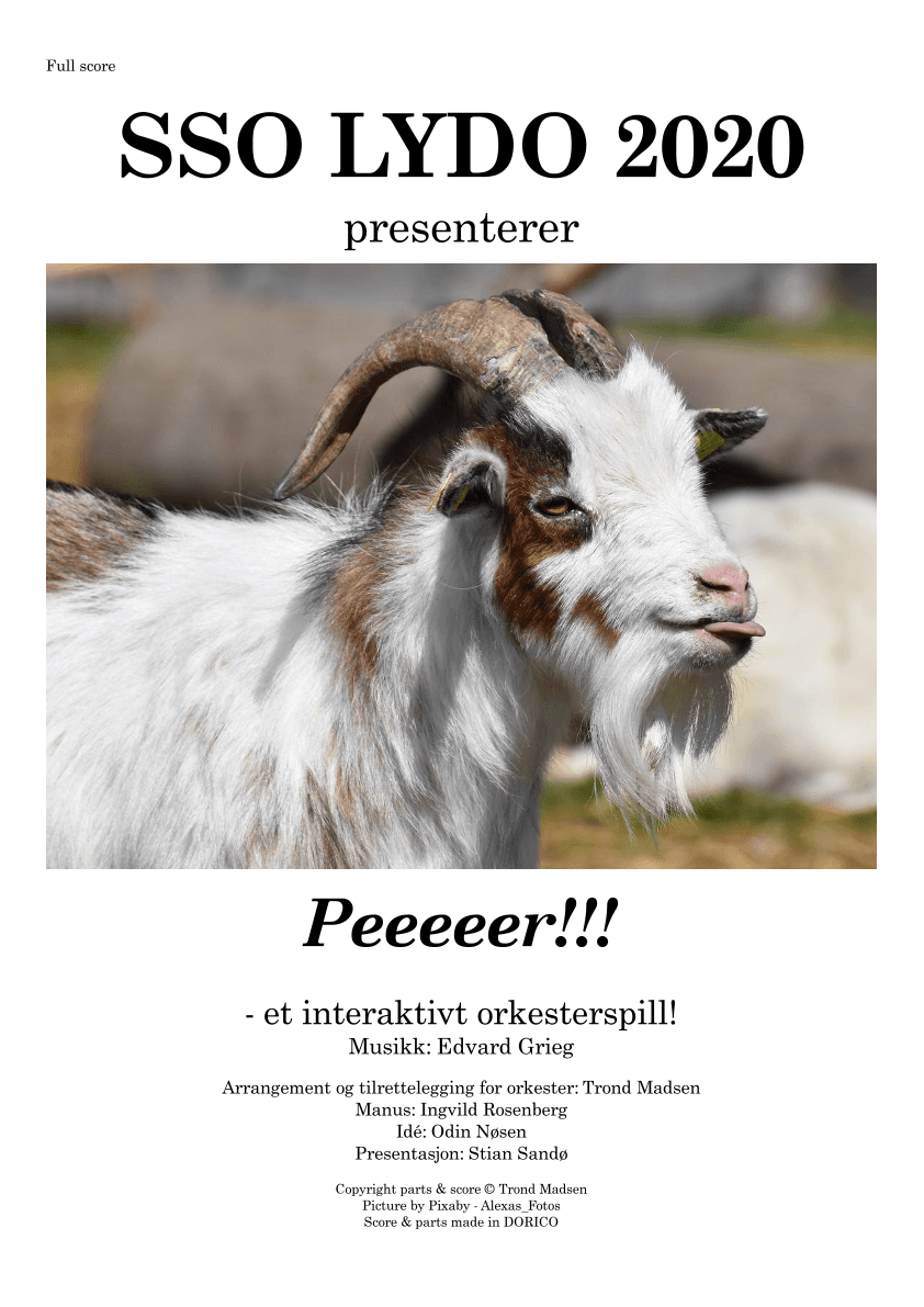 Peeeeeer!!! (arr. Trond Madsen)