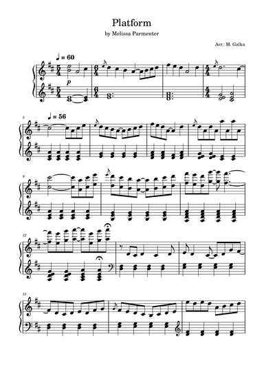 Platform (arr. M. Galka)