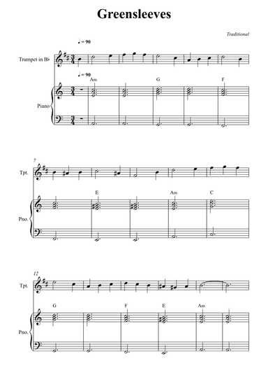 Greensleeves (arr. Wesley S. SIlva)