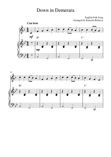 Down in Demerara (arr. Kaiserin Rebecca)
