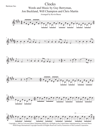 Clocks (arr. Kevin Busse)