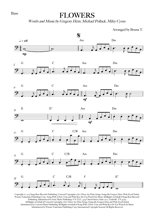 Flowers (arr. Bruna T.)