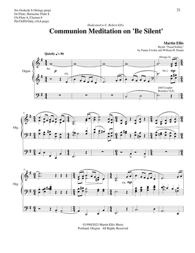 Communion Meditation on BE SILENT