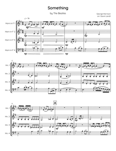 Something (arr. Gavin Lendt)