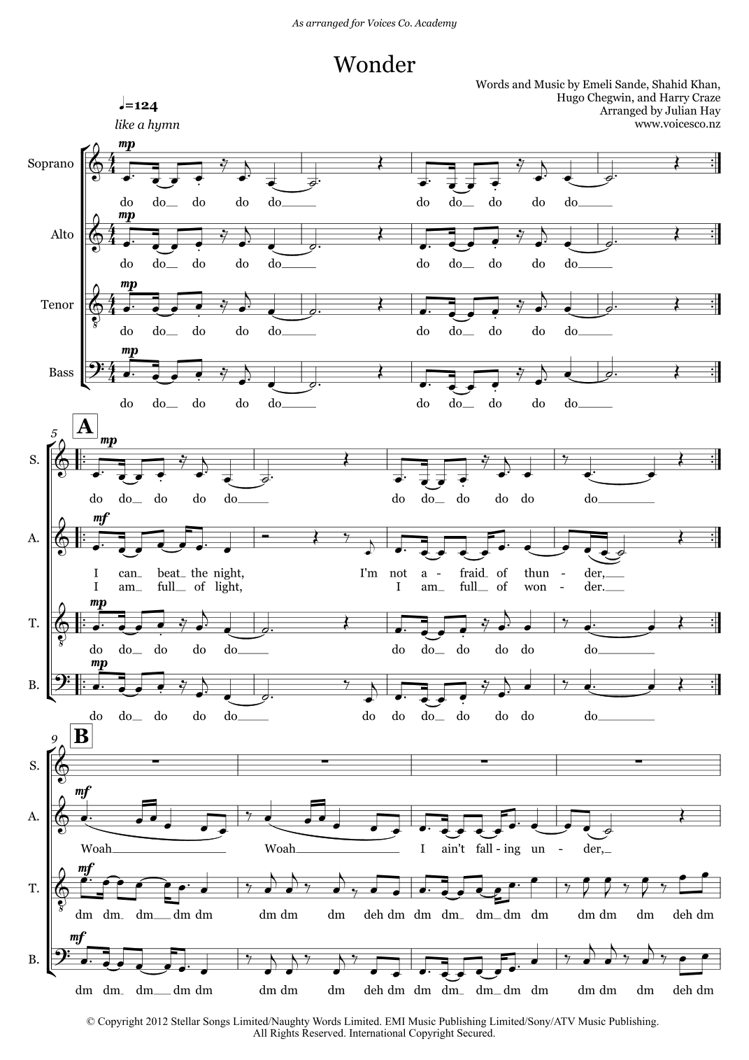 Wonder (arr. Julian Hay)