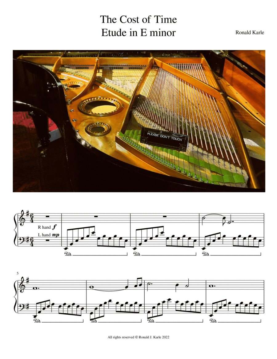 The Cost of Time (Etude in E minor)