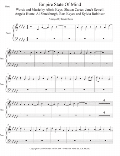Empire State Of Mind (Part II) Broken Down (arr. Kevin Busse)