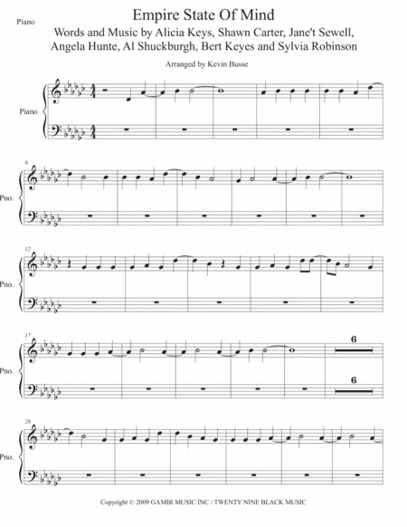 Empire State Of Mind (Part II) Broken Down (arr. Kevin Busse)