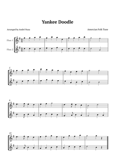 Yankee Doodle (arr. André Nusa)
