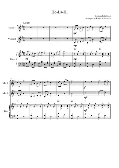 Ho-La-Hi (arr. Kaiserin Rebecca)