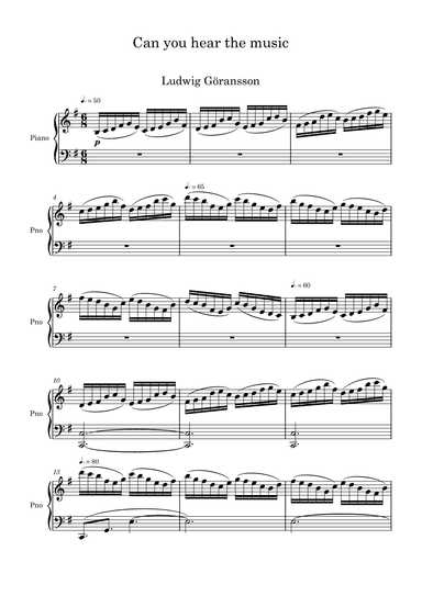 Can You Hear The Music (arr. Harvus Sylvain)