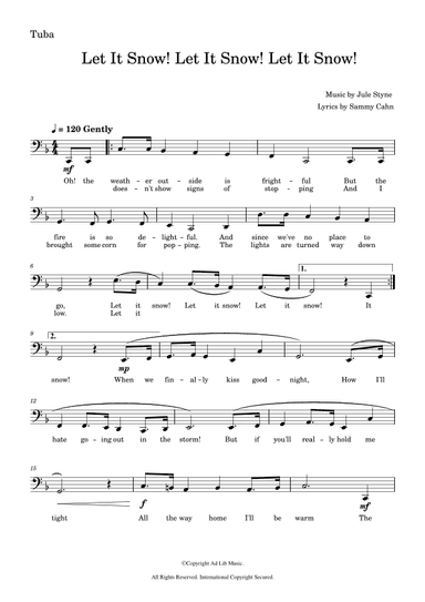 Let It Snow! Let It Snow! Let It Snow! (arr. Music Ad Lib)