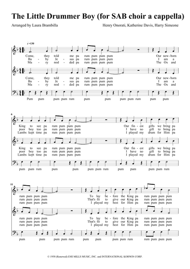 The Little Drummer Boy (arr. Laura Brambilla)
