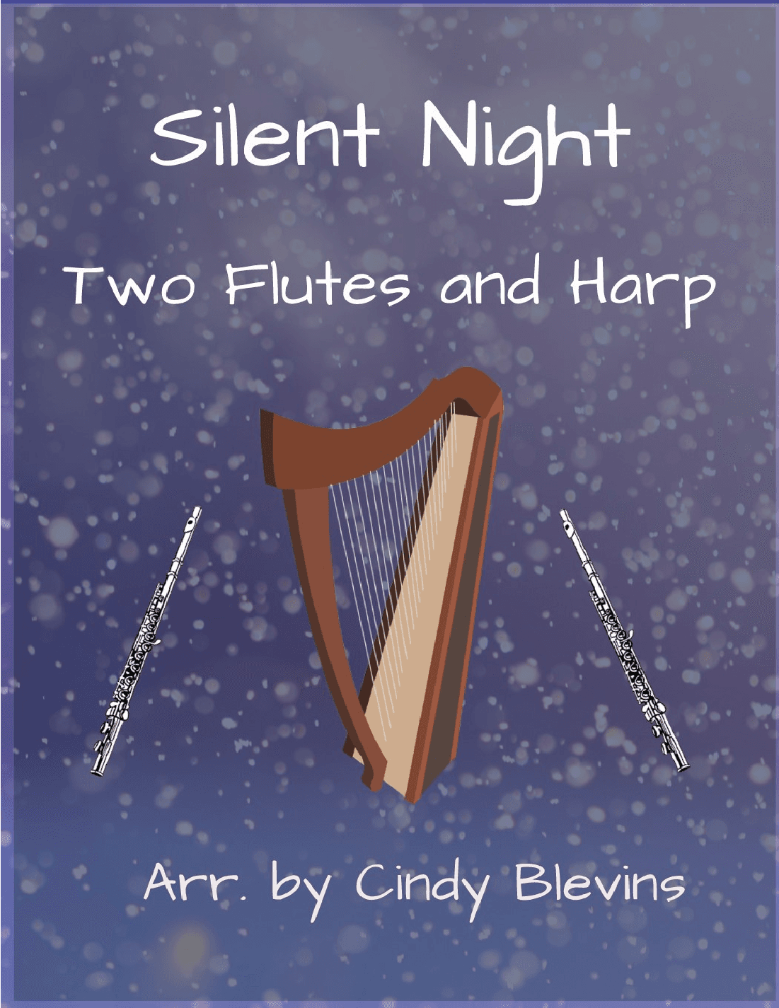 Silent Night, Two Flutes and Harp (arr. Cindy Blevins)