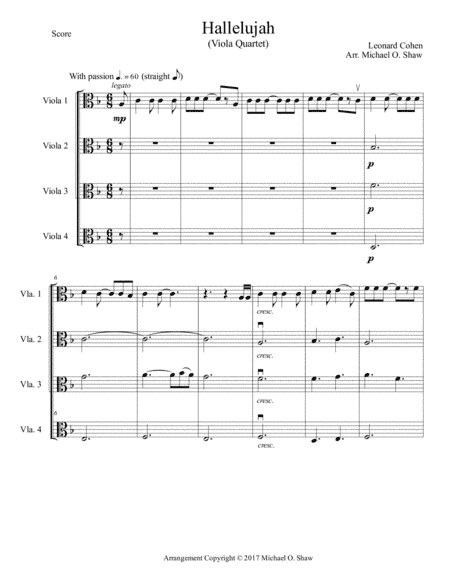 Hallelujah (arr. Michael O. Shaw)