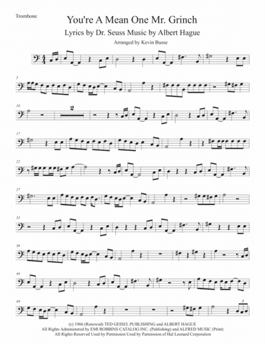 You're A Mean One, Mr. Grinch (arr. Kevin Busse)