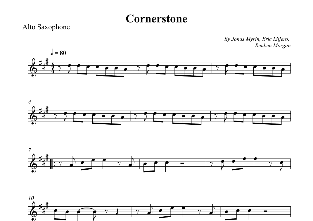 Cornerstone (arr. Wesley S. SIlva)
