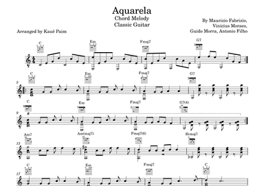 Aquarela-toquinho (arr. KAUE PAIM NASCIMENTO)