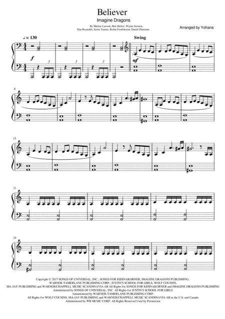 Believer (arr. Yohana)