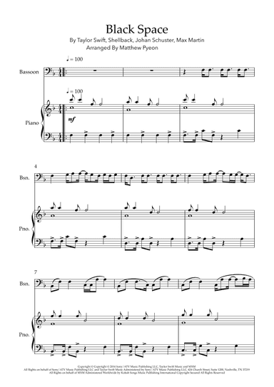 Blank Space (arr. Matthew pyeon)