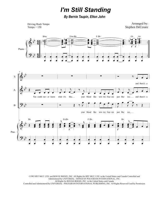 I'm Still Standing (arr. Stephen DeCesare)
