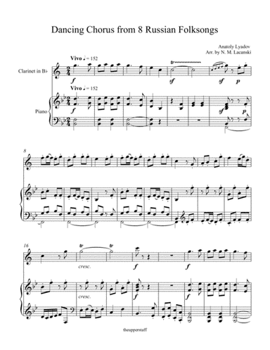 Dancing Chorus from 8 Russian Folksongs (arr. Nick Lacanski)