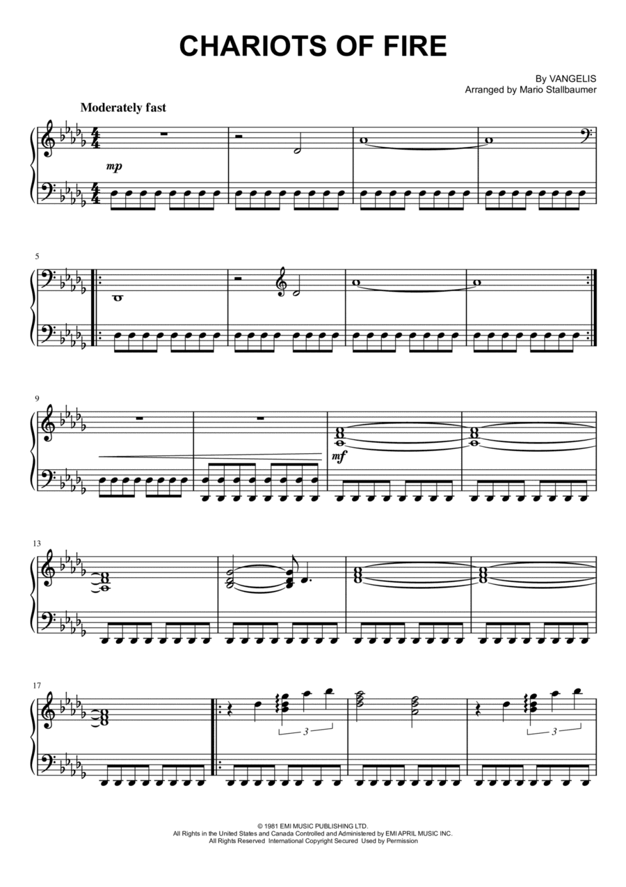 Chariots Of Fire (arr. Mario Stallbaumer)