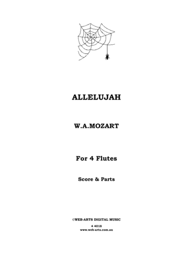 ALLELUJAH from Motet Exsultate Jubilate for 4 flutes - MOZART (arr. WEB-ARTS Digital Music)