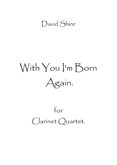 With You I'm Born Again (arr. Spence Bundy)