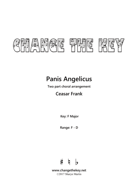Panis Angelicus - F Major (arr. Sharyn Martin)