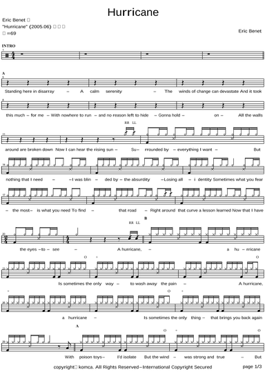 Hurricane (arr. COPYDRUM)