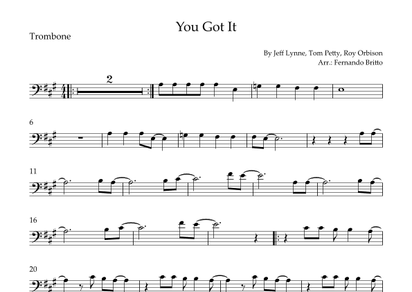 You Got It (arr. Fernando Britto)